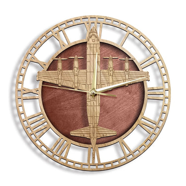 LOCKHEED P-3 ORION AIRCRAFT WOOD WALL CLOCK THE AVIATOR